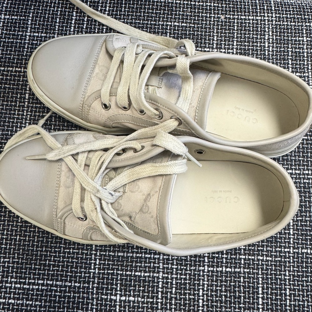 Gucci sneakers.